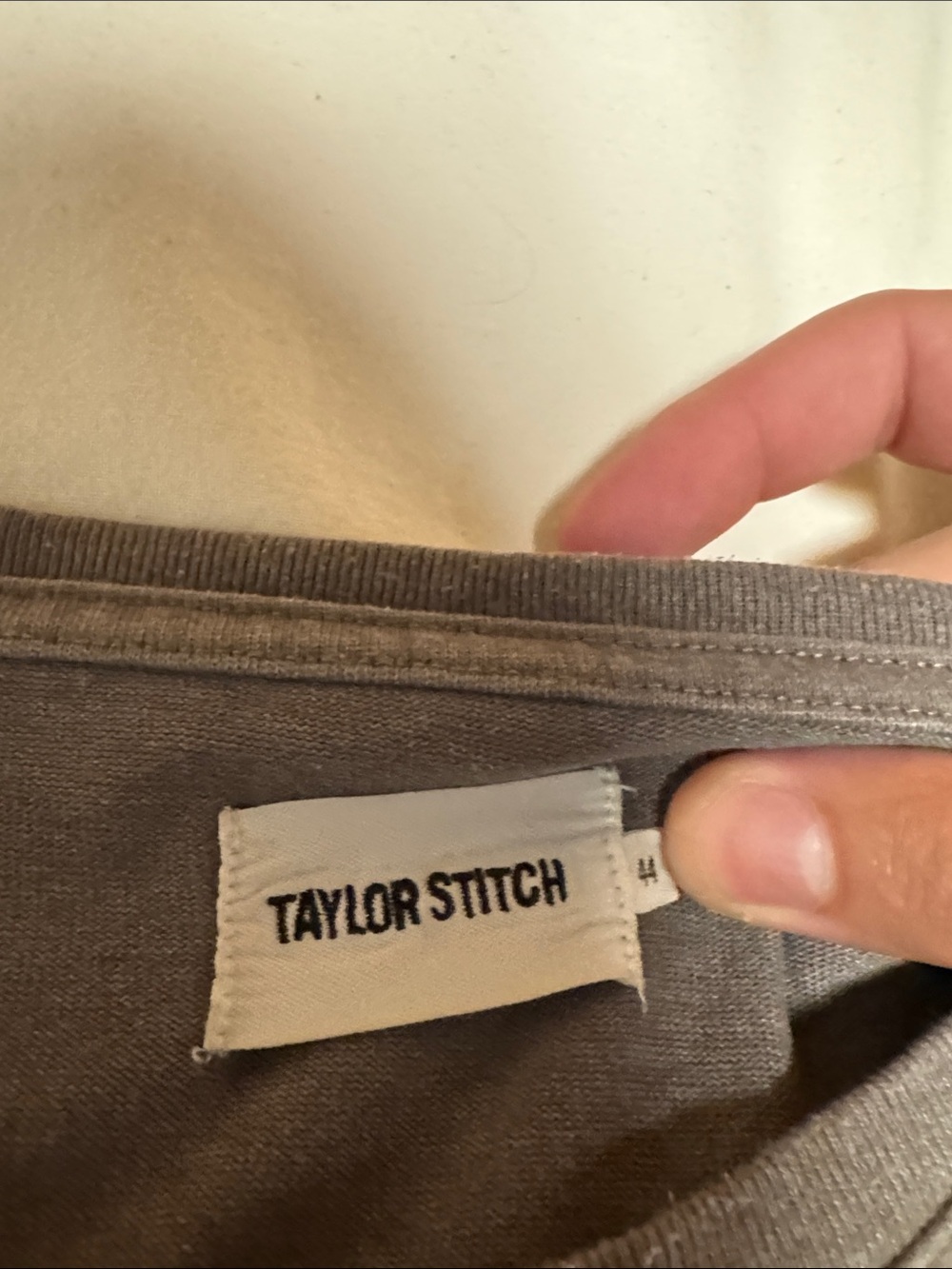 Taylor Stitch Heavy Bag Tee in Grey - Picture 2 of 5